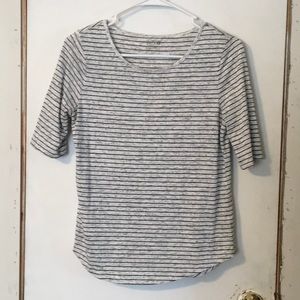 Apt 9 Grey Striped Tee